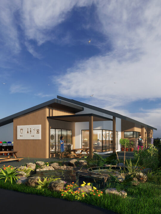 New toilets Morfa Caravan Park