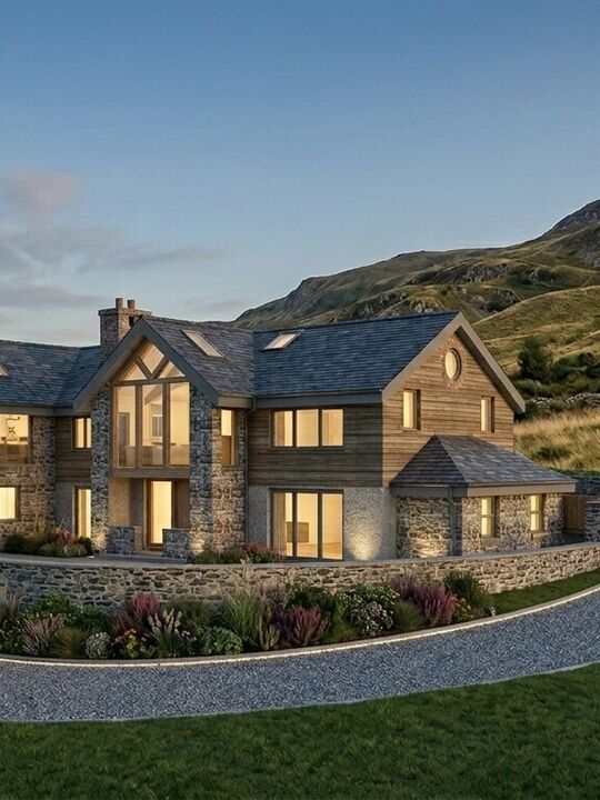 Luxurious two-storey house with the backdrop of Eryri National Park