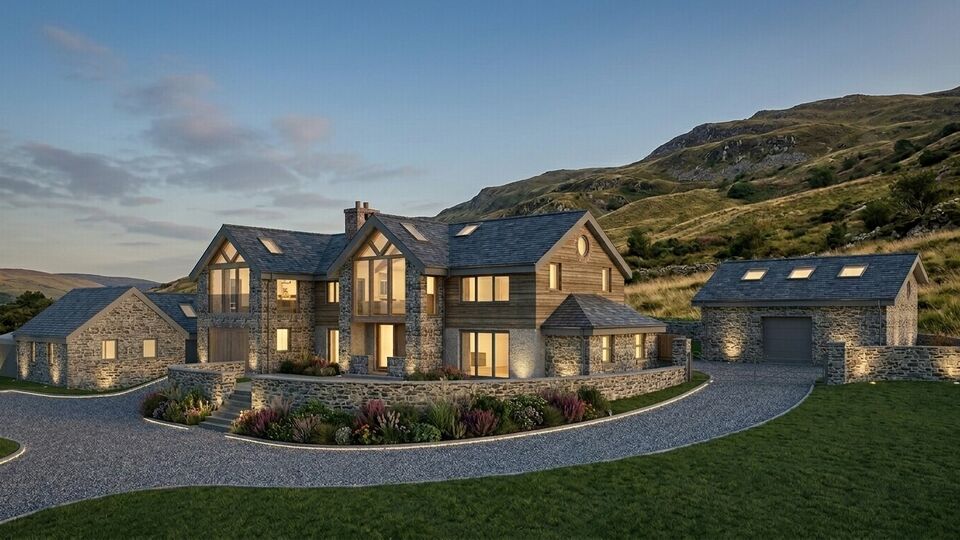 Luxurious two-storey house with the backdrop of Eryri National Park